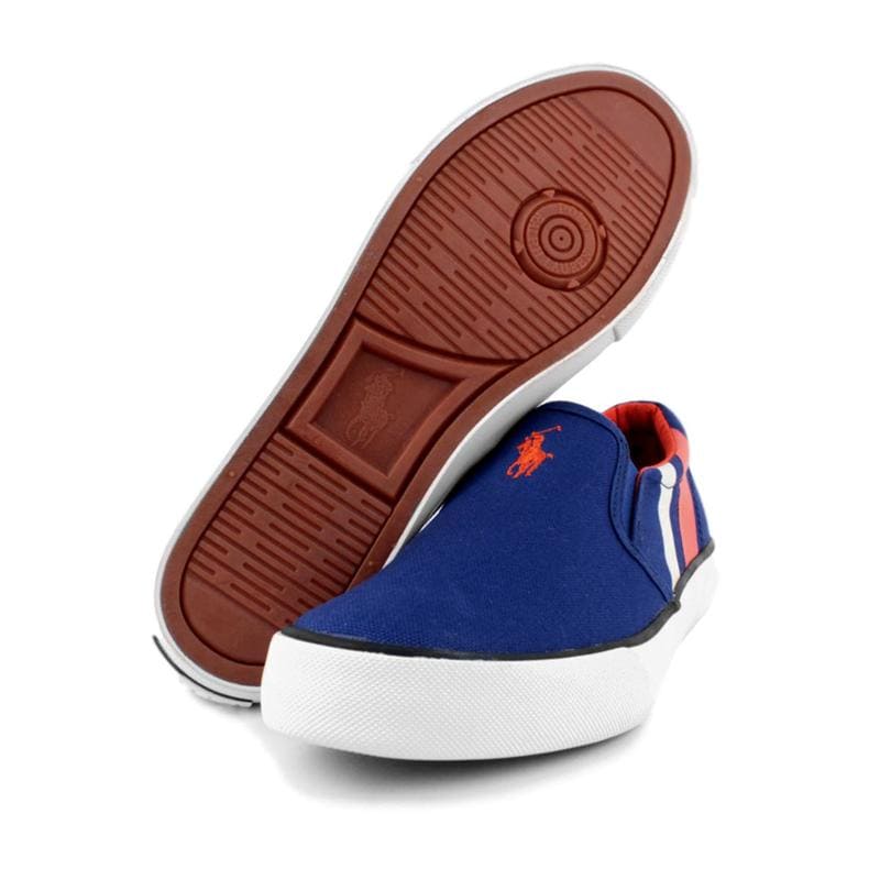 Tenis Polo Ralph Lauren Para Niño De Lona Color Azul Rey