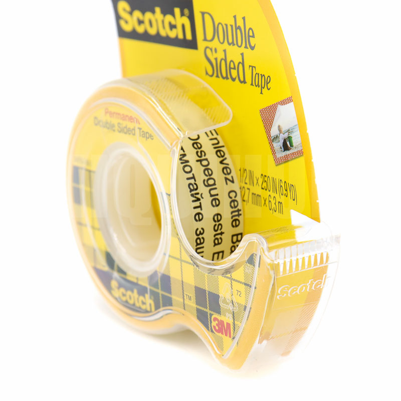 Cinta Adhesiva Transparente Scotch Doble Cara 12mmx6.3m