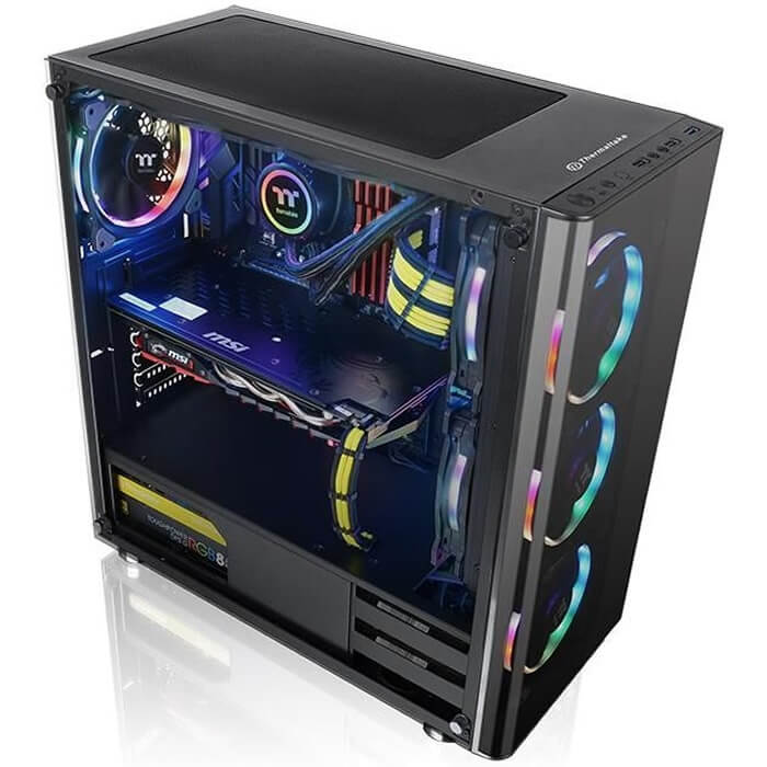 Gabinete Thermaltake V200 TG Vidrio Templado Ventilador CA-1K8-00M1WN-00