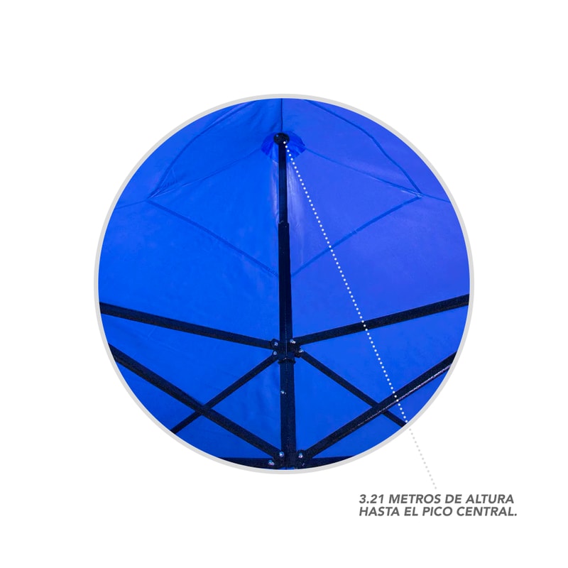 Toldo 3X3 Plegable Reforzado Impermeable Stay Elit Carpa					