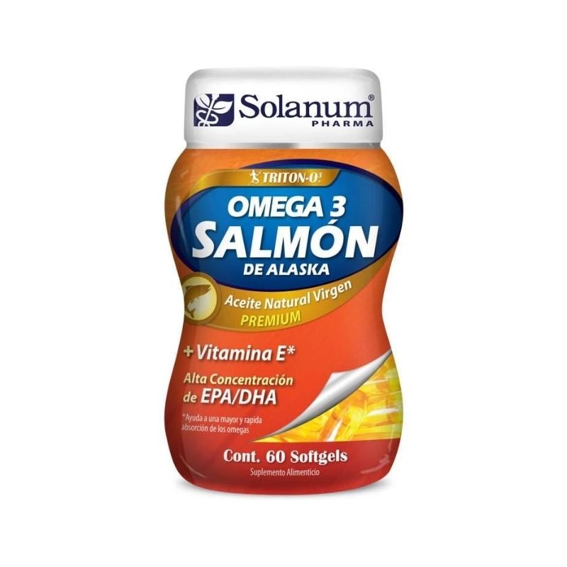 Omega 3 Salmon de Alaska 60 Capsulas Solanum