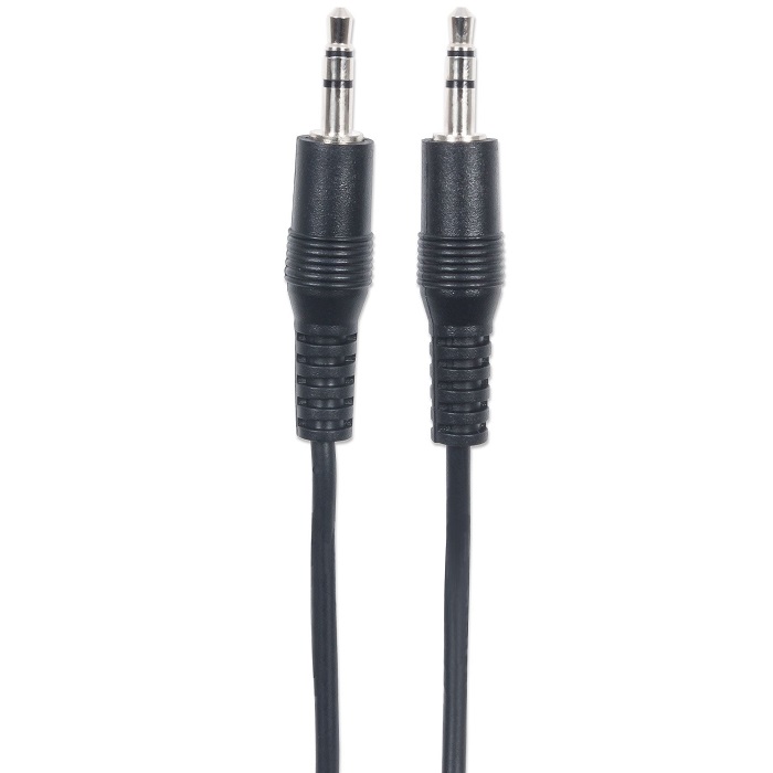 Cable De Audio Estereo Manhattan 3.5mm Macho a Macho 1.8 Metros 334594