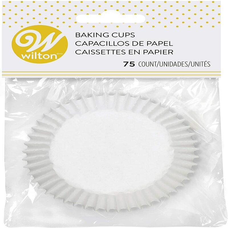 75 Capacillos Estándar Blanco Wilton 415-2505