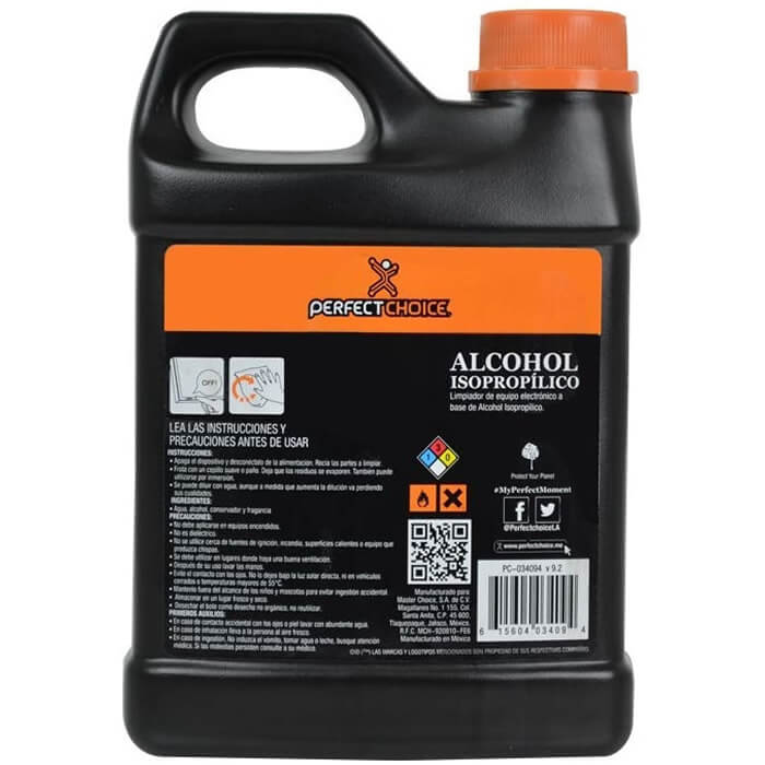 Alcohol Isopropilico Perfect Choice 1 Litro PC-034094