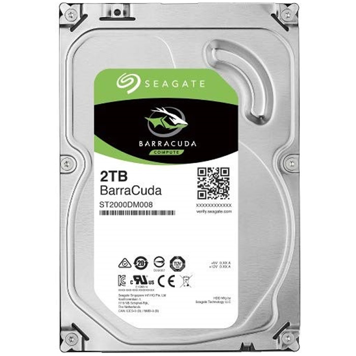 Disco Duro 3.5 Seagate 2TB SATA 3 256MB BarraCuda ST2000DM008