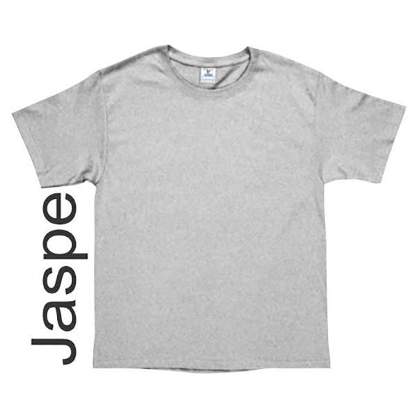 PLAYERA NIÑO CUELLO RED M/C UNISEX  GRIS JASPE M N0300