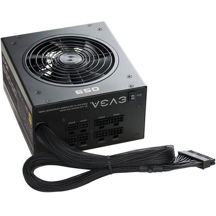 Fuente De Poder EVGA 650 GQ 650W 80 Plus Gold Modular 210-GQ-0650-V1