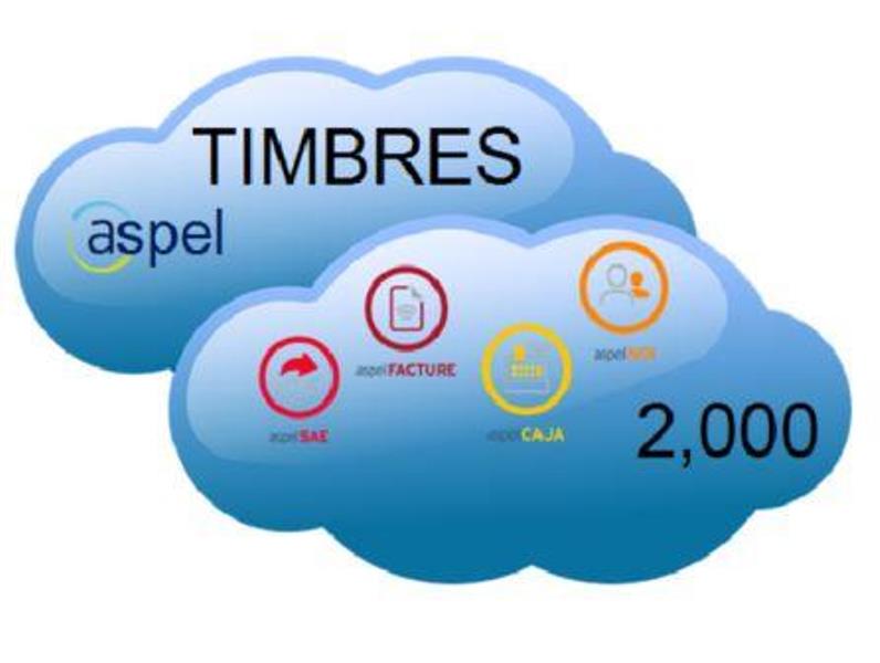 PAQUETE ESPECIAL DE 2000 TIMBRES