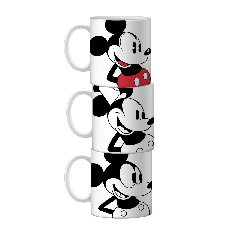SET DE 3 TAZAS MICKEY MOUSE 11 oz.