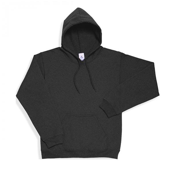 SUDADERA CON CAPUCHA Y CANGURERA UNISEX PARA ADULTO NEGRO JASPE 2G C0701