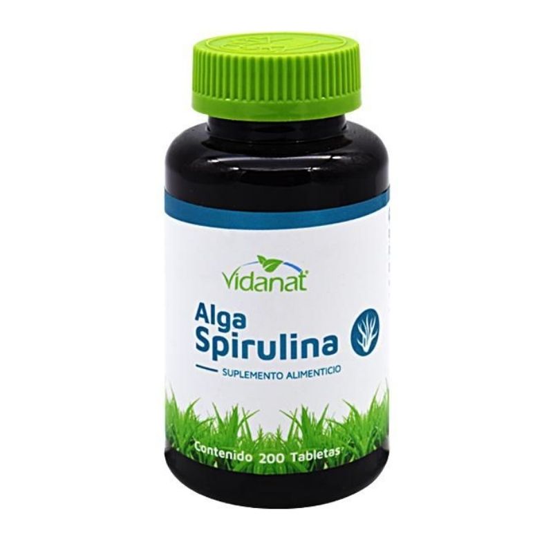 Alga Spirulina 200 Tabletas Vidanat/Vitaminas