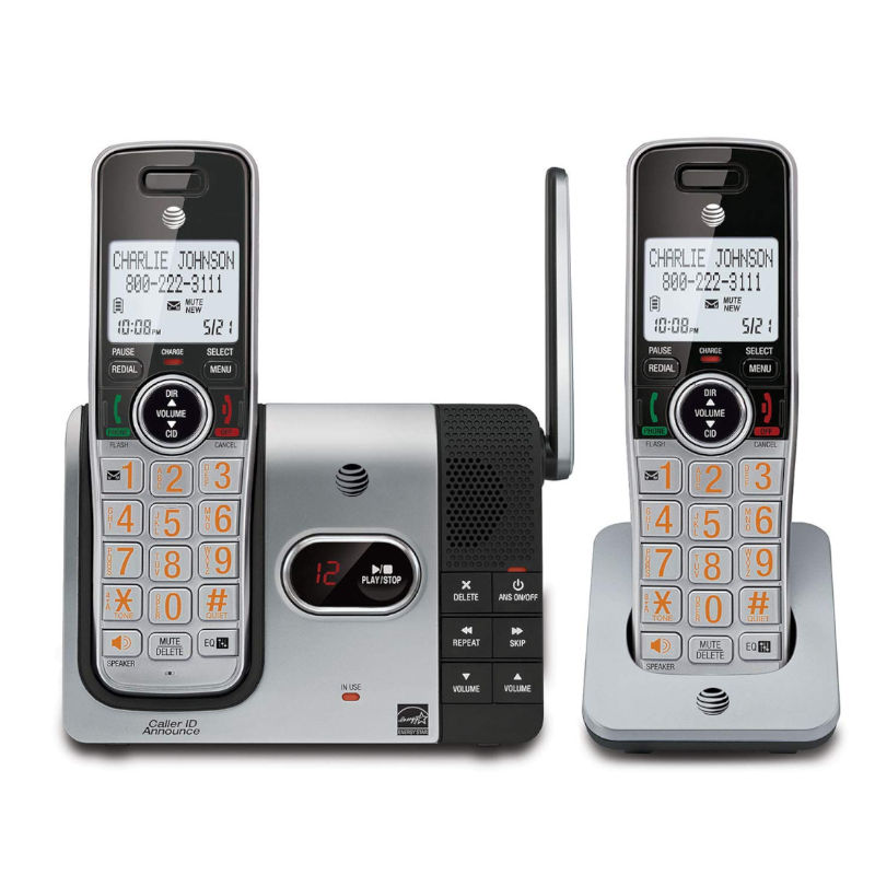 Telefono Inalambrico AT&T CL82214 Identificador Contestadora Walkie-talkie Dect 6.0 -Reacondicionado- 