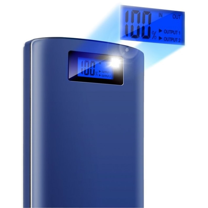 Bateria Adata P20000D 20000mAh Azul USB Power Bank Cargador Portatil AP20000D-DGT-5V-CDB