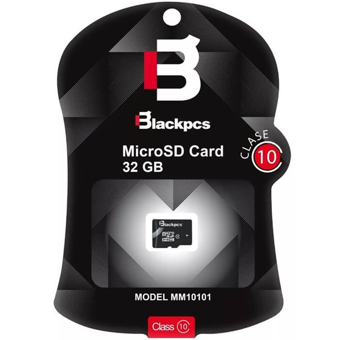 Memoria MicroSD 32GB Blackpcs SDHC Clase 10 MM10101-32