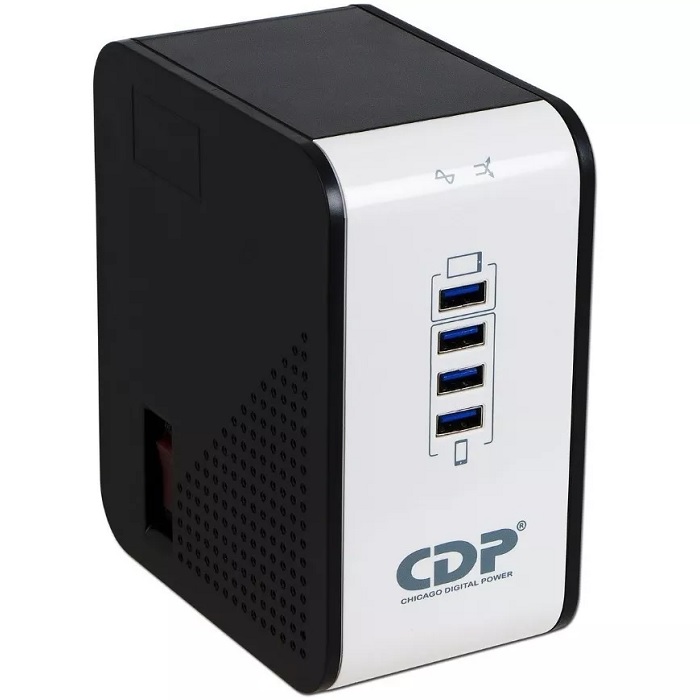 Regulador De Voltaje CDP R2CU-AVR1008 1000VA 8 Contactos.