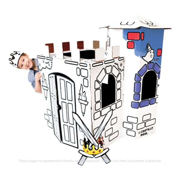 Figura Armable Para Decorar / Piedra, Papel O Tijeras / Castillo Real