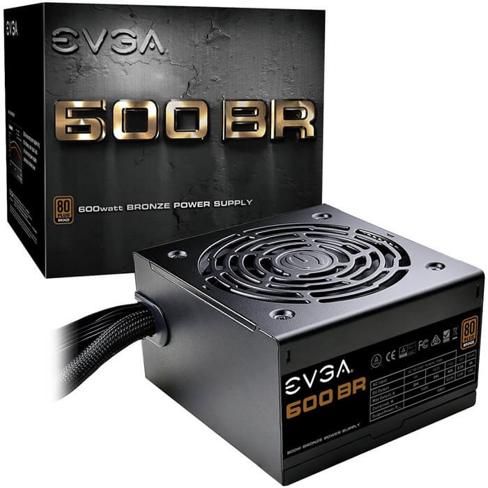 Fuente De Poder EVGA 600 BR 600W 80 PLUS Bronze 100-BR-0600-K1