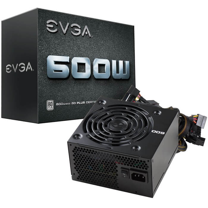 Fuente De Poder EVGA 600W 100-W1-0600-K1 80 Plus