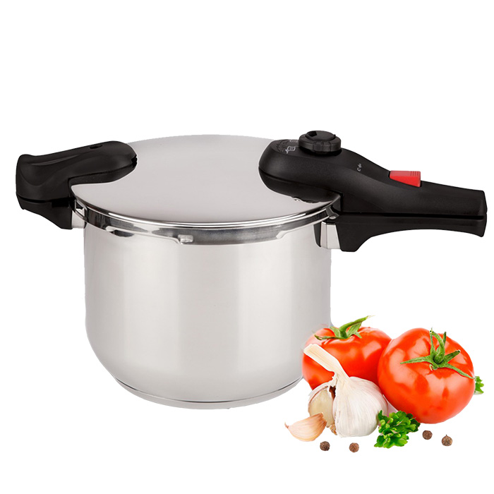 Olla de Presión de Acero Inoxidable, 8 litros (Tijera)