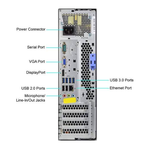 PC Lenovo ThinkCentre M83 SFF Intel Core i7-4770 3.4GHz 8GB Ram 500GB Disco duro Monitor 22" Windows 10 Pro NO DVD Equipo Clase B, Reacondicionado