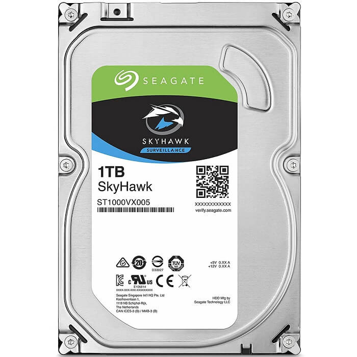 Disco Duro 3.5 Seagate 1TB SATA 3 64MB SkyHawk Videovigilancia ST1000VX005