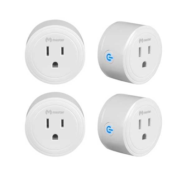 Kit De 4 Piezas de Enchufes Inteligentes Wifi Compatibles con Alexa y GoAs