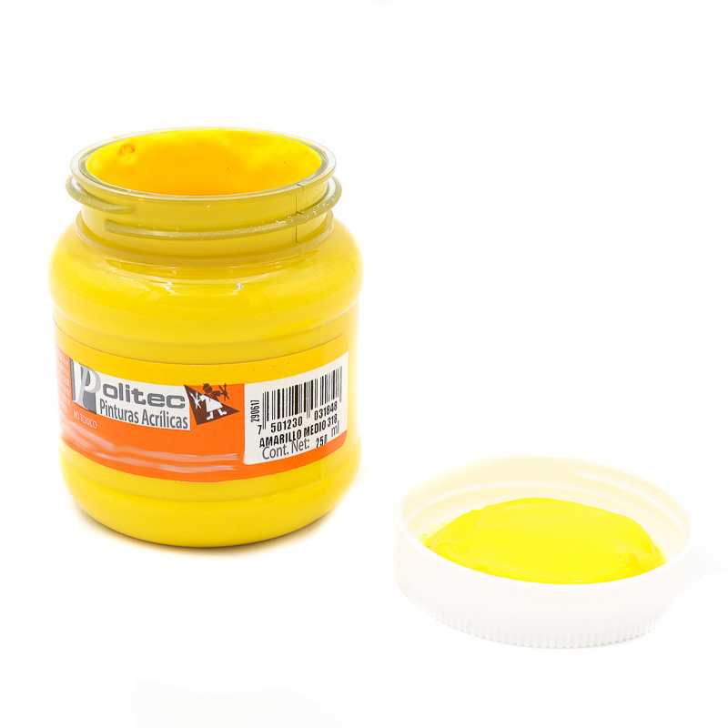 Pintura Acrilica Politec 250ml Bote Acrilica Artistica
