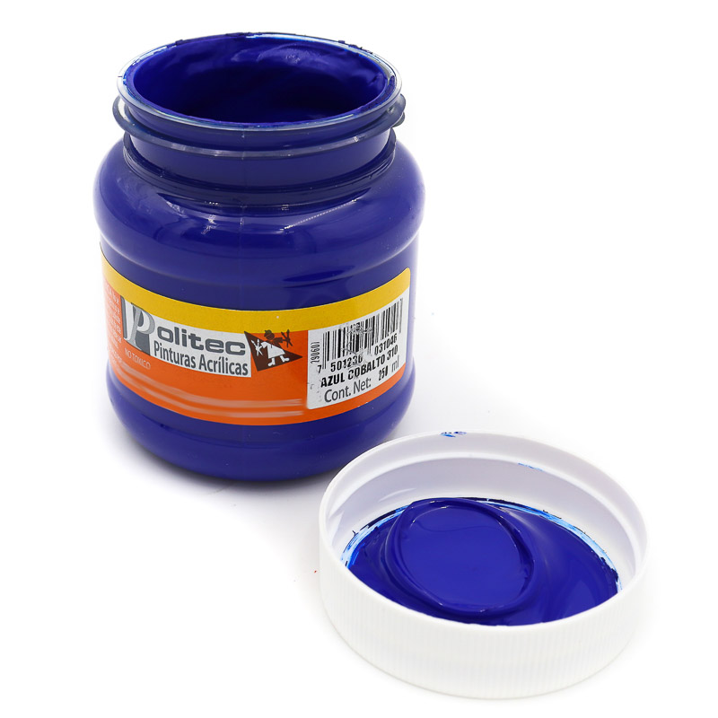 Pintura Acrilica Politec 250ml Bote Acrilica Artistica