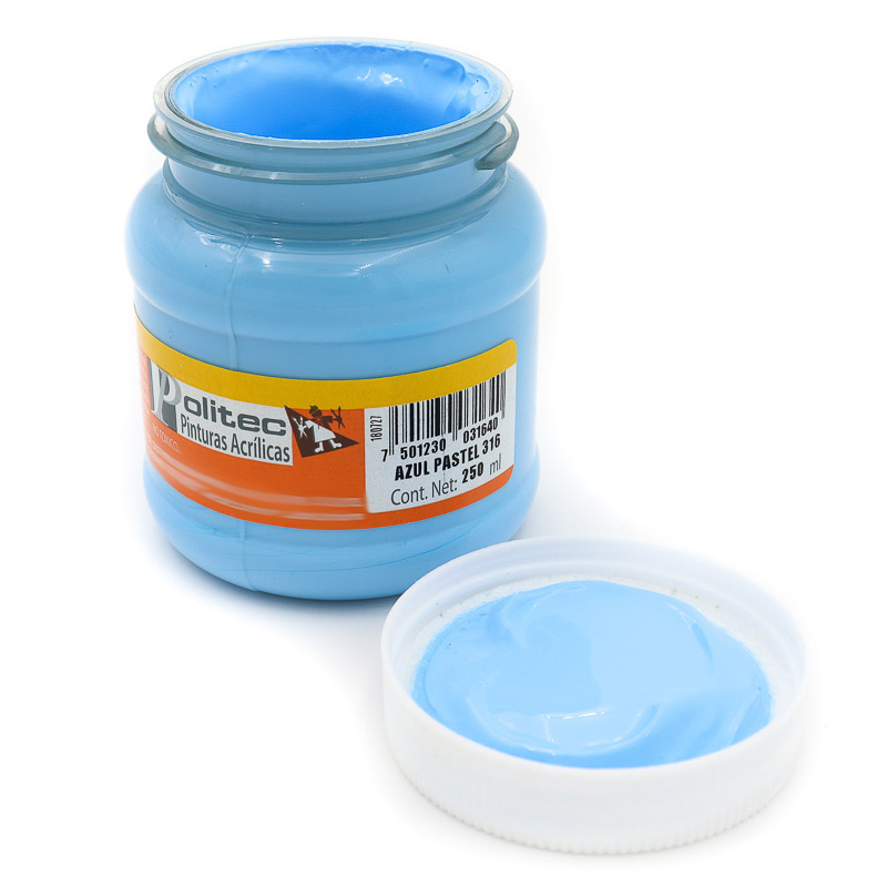 Pintura Acrilica Politec 250ml Bote Acrilica Artistica