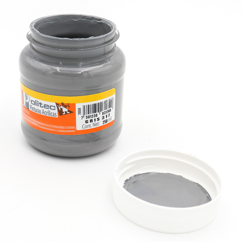 Pintura Acrilica Politec 250ml Bote Acrilica Artistica