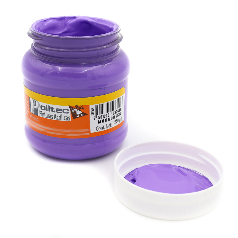 Pintura Acrilica Politec 250ml Bote Acrilica Artistica