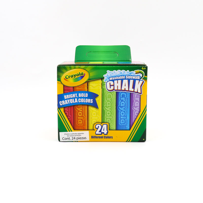 Caja Gises Gigantes Lavables. Crayola