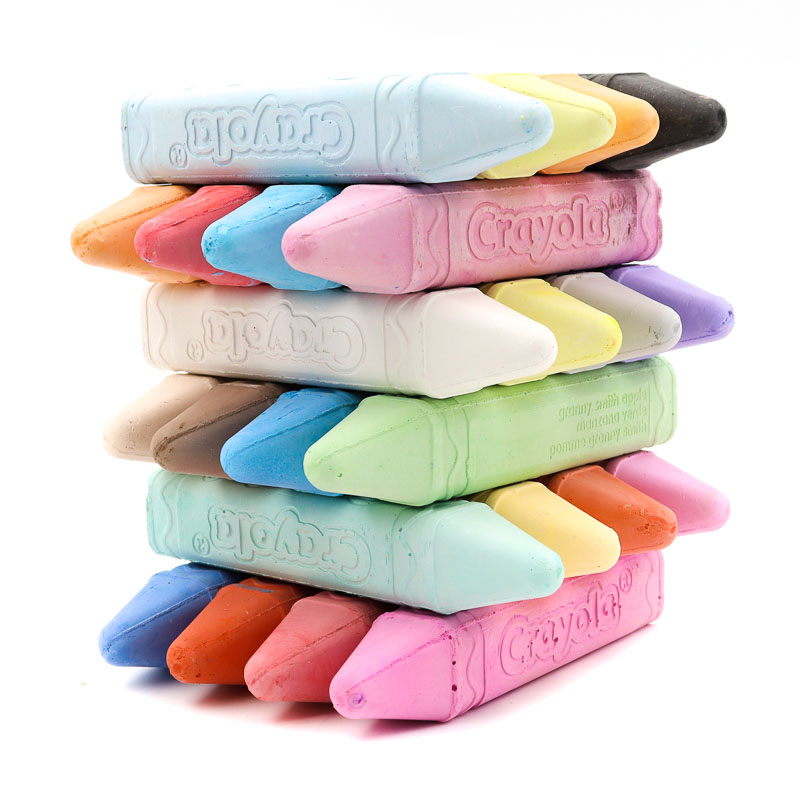 Caja Gises Gigantes Lavables. Crayola