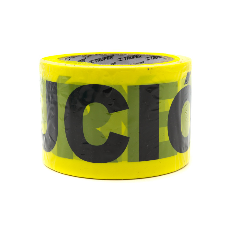 Cinta Precaucion Barricada 7.5cmx100m Truper 12578