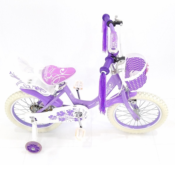 bicicleta para niña rodada 16 con canasta, porta-muñeca