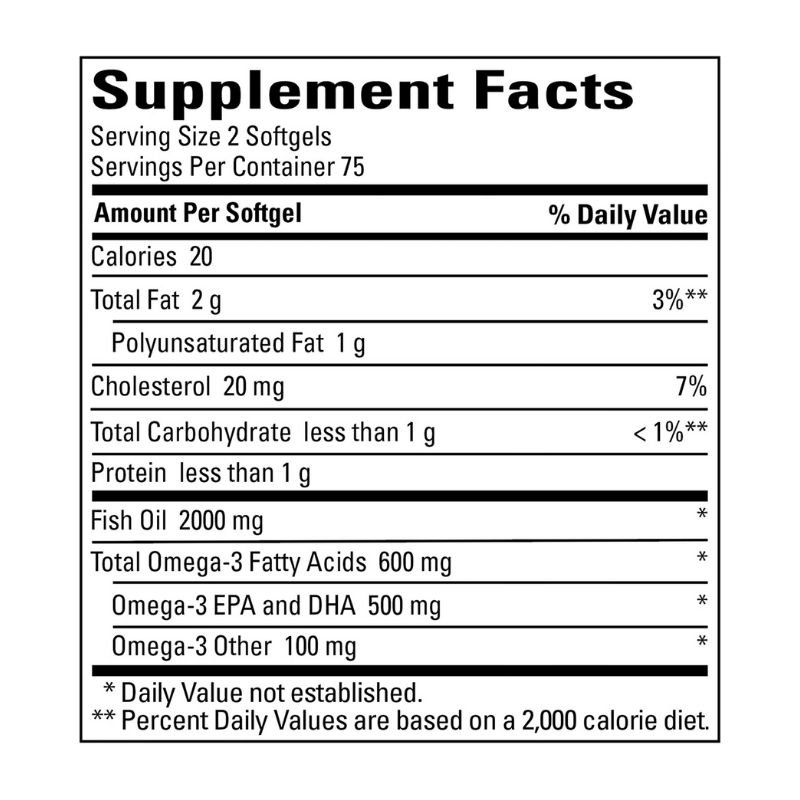 Aceite de pescado 1000mg Omega 3  150 Capsulas Nature Made
