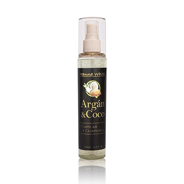 Aceite de Argán y Coco para el Cuerpo y Cabello I Hidrata y da Brillo I 125ml 
