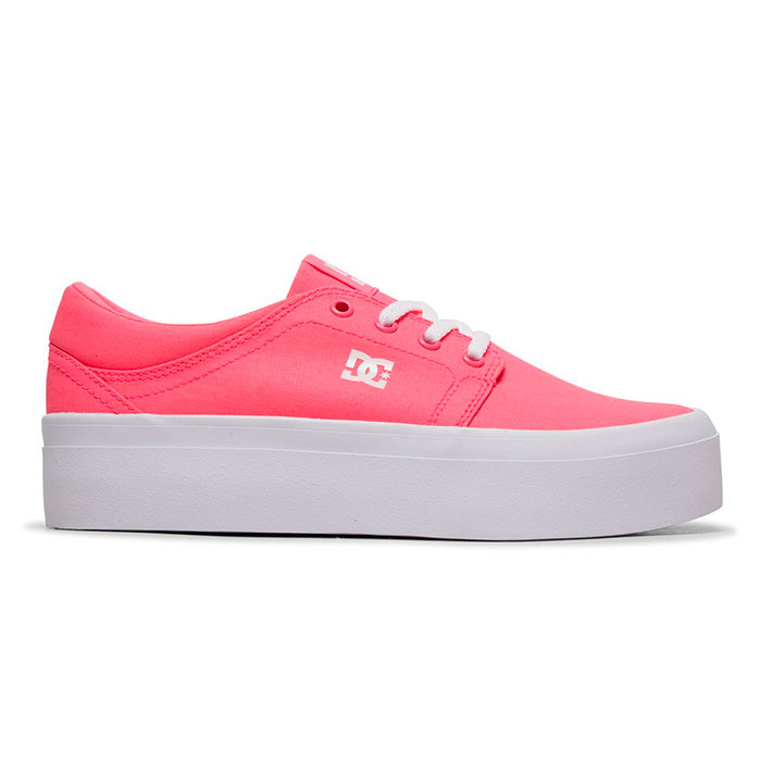 Tenis DC Mujer TRASE PLATFORM TX Rosa.