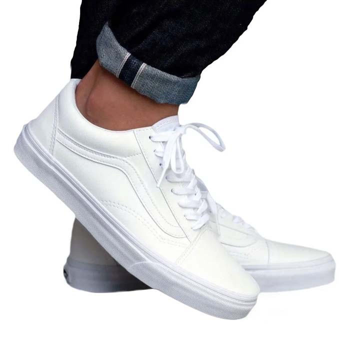 vans old skool blancos precio