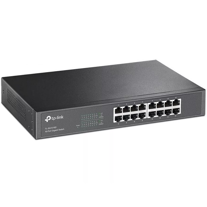 Switch 16 Puertos Tp-Link Gigabit 10/100/1000 Mbps TL-SG1016D