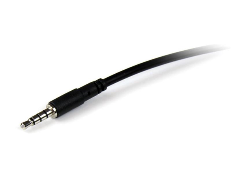 CABLE 2M EXTENSOR AUDIFONOS 4 PINES HEADSET DIADEMA JACK 3.5MM Startech.com MUHSMF2M