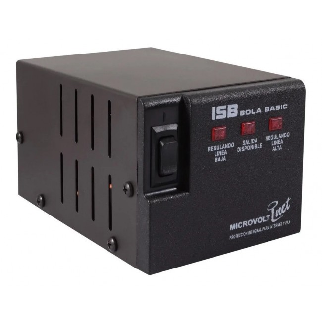 Regulador 1200VA Industrias Sola Basic Microvolt Inet, , Entrada 100 ...
