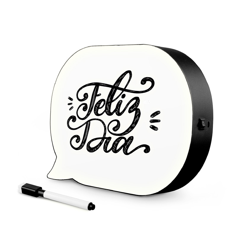 Pizarrón Letrero Luminoso LED Burbuja Diálogo USB Redlemon.