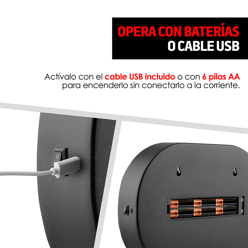 Pizarrón Letrero Luminoso LED Burbuja Diálogo USB Redlemon.