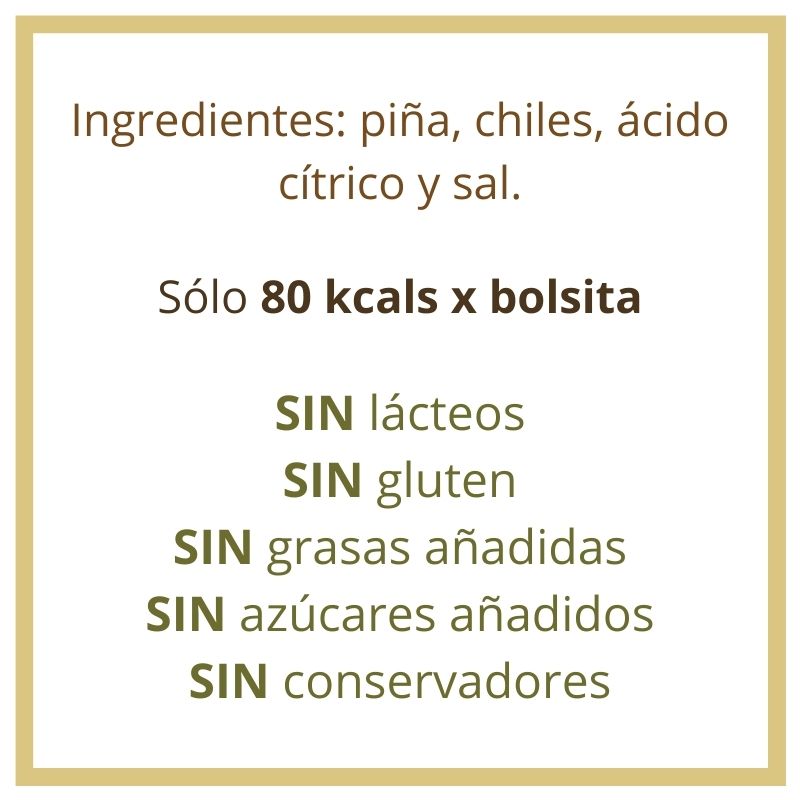 Bendita Culpa Piña enchilada, 20gr. (5 piezas)