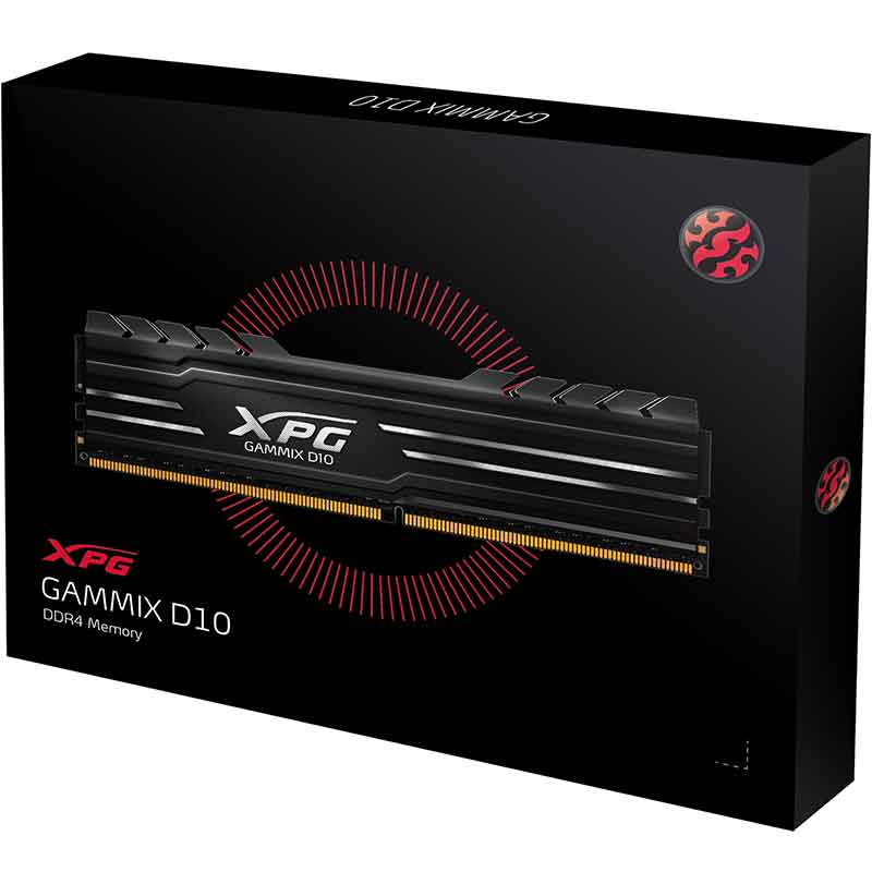 Memoria RAM DDR4 32GB 3000MHz XPG GAMMIX D10 Disipador 2x16GB AX4U3000716G16A-DB10 