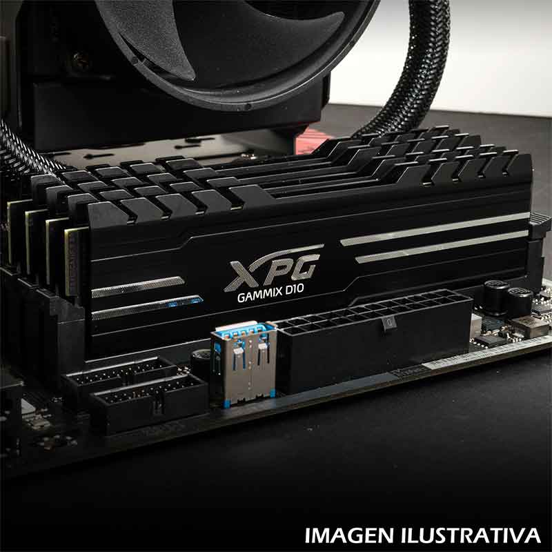 Memoria RAM DDR4 32GB 3000MHz XPG GAMMIX D10 Disipador 2x16GB AX4U3000716G16A-DB10 