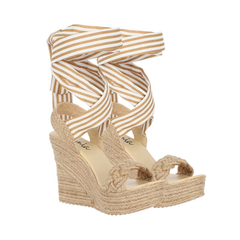 alpargatas beige mujer