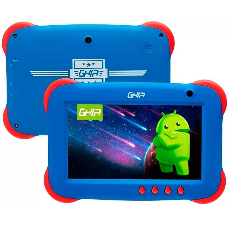 Tablet Ghia GTKIDS7 7'', 8GB, 1024 x 600 Pixeles, Android 8.1, Azul