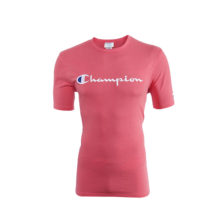 Playera CHAMPION Hombre LOGO Coral